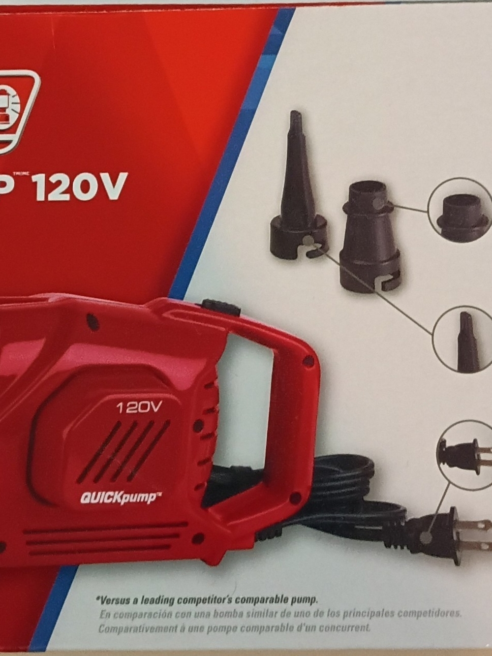 120V Portable Air Pump - Red